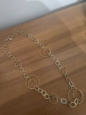 Kendra Scott Circle Gold Statement Necklace